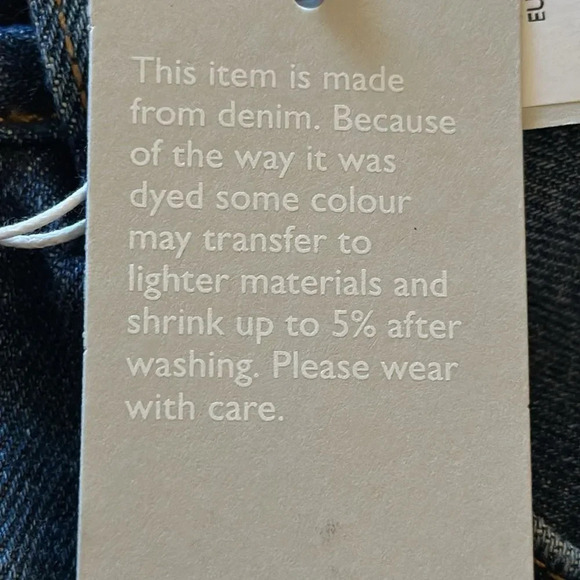 COS sz 29 jeans NWT Regular Mid Rose Tapered Leg new condition zip fly - Picture 2 of 7